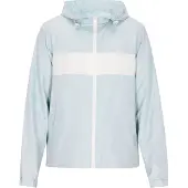 Mimo Chaqueta de entretiempo turquesa / blanco
