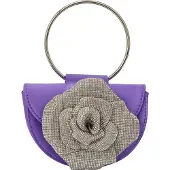Faina Bolso de mano gris / azul violaceo / transparente