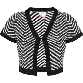 IZIA Cárdigan negro / blanco