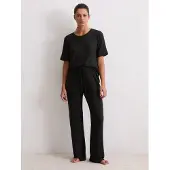 Marc O'Polo Pantalón de pijama ' Soft Knit ' negro