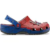 Crocs Zuecos 'SpidermanWeb' azul noche / zafiro / rojo fuego / blanco