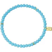 Glanzstücke Pulsera azul / dorado