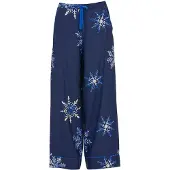 Cyberjammies Pantalón de pijama 'Frosty' azul / marino / mostaza / blanco