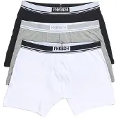 Funky Buddha Calzoncillo boxer gris / negro / blanco
