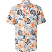 JJ REBEL Camisa 'JREBRUSSEL' zafiro / azul claro / naranja / blanco