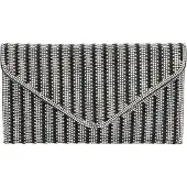 Faina Bolso de noche negro / blanco