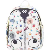 MyMo Pop Mochila 'Pop Eyetheme' azul / melocotón / negro / blanco