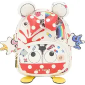 Mymo Mochila 'Pop Eyetheme' ecru / amarillo / rojo / negro