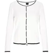 Dreimaster Klassik Cárdigan negro / offwhite