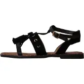 Super Mode Sandalias 'Flache Riemchensandalen' negro