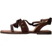 Super Mode Sandalias 'Flache Riemchensandalen' marrón