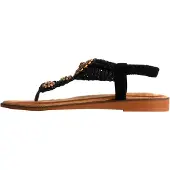 Super Mode Sandalias 'Flache Sandalen zum Hineinschlüpfen' negro