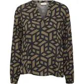 Kaffe Blusa 'KAJalie' caqui / negro