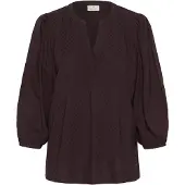 Kaffe Blusa 'KAAnnika' marrón oscuro