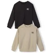 MINOTI Sudadera taupe / negro