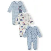 MINOTI Pijama navy / azul claro / rojo oscuro / blanco