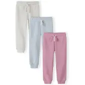 MINOTI Pantalón crema / azul claro / rosa claro