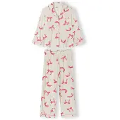 MINOTI Pijama frambuesa / blanco