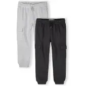 MINOTI Pantalón gris moteado / negro moteado
