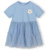 MINOTI Vestido azul claro / dorado / blanco