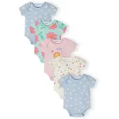 MINOTI Pijama entero/body crema / azul claro / menta / rosa
