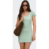 ONLY Vestido 'ONLHillary' verde / blanco