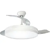 EDM Ventilador de techo , color plateado, talla única / Enchufe europeo, 220V, color plateado, talla única