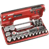 Facom Conjunto de llaves de vaso , 1/2", 22 piezas, modelo PB