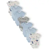 MINOTI Pijama entero/body marino / azul claro / blanco