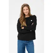 Love Copenhagen Sudadera 'LCAya' negro / blanco