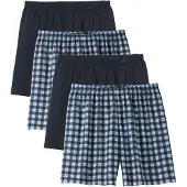 Calida Calzoncillo boxer navy / azul claro / negro / offwhite