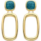 Luxenter Pendientes 'Orzur' azul oscuro