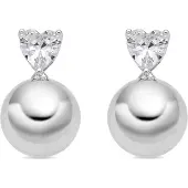 Luxenter Pendientes 'Miora' blanco perla