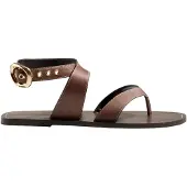 Next Sandalias de dedo marrón