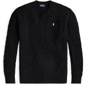 Ralph Lauren para mujer. 211971865005 Jersey de lana y cachemira (XS), Negro, Casual, Manga larga, outlet 2026.