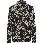 Kaffe Blusa 'Amber' beige / negro