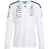 Adidas Camiseta funcional 'MERCEDES - AMG PETRONAS FORMULA 1 TEAM DRIVER JERSEY' rojo claro / negro / blanco