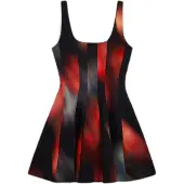 Desigual , Vestido corto paneles, Mujer, Negro, XS