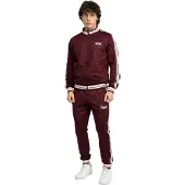 Lonsdale Chándal 'Ashwell' rojo sangre / rojo vino / blanco