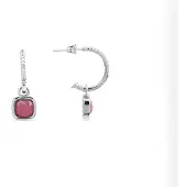 Luxenter Pendientes 'Khan' rosa oscuro