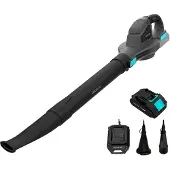 Cecotec Soplador de hojas inalámbrico de 21V, ultraligero, modelo Airforce 2500 Agile. Velocidad de hasta 241 km/h, con velocidad ajustable