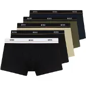 BOSS Calzoncillo boxer beige / azul noche / oliva / negro