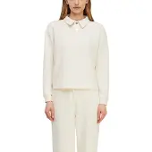 Comma Sweatshirts Offwhite Talla: 42 | Manga Larga Outlet | Mujer | Blanco
