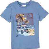 s.Oliver Camiseta azul real / chocolate / amarillo oscuro / negro