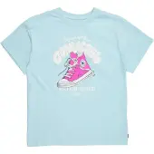Converse Camiseta 'SNEAKER' azul claro / grafito / rosa / offwhite