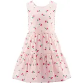 Happy girls Vestido verde / rosa / rojo