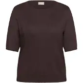 KAFFE CURVE Jersey 'KCLizzy' marrón oscuro
