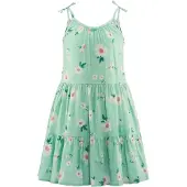 Happy girls Vestido verde pastel