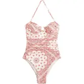 Next Bañador moldeador crema / rosa / rojo / rojo oscuro