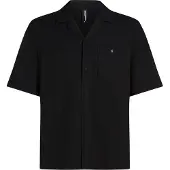 Karl Lagerfeld Camisa ' Strukturiertes Strand-Shirt ' negro